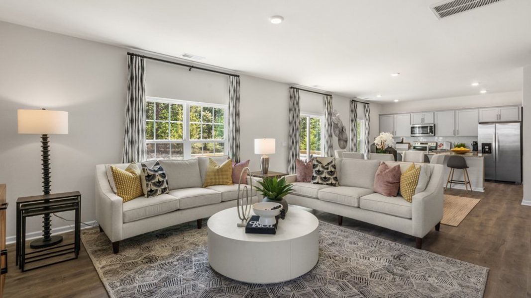 Furnished interior view inside a new home in Swift Creek Farm, Clayton (Image 24). Furnished interior view inside a new home in Swift Creek Farm, Clayton (Image 24).