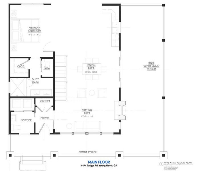2D floor plan layout of this home in , Young Harris, GA (Image 5).