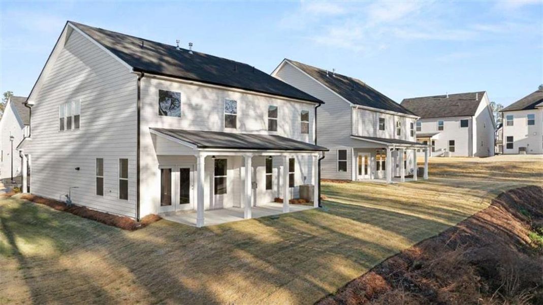 Exterior details and patio area of a home in Water Oak Estates, Lawrenceville (Image 23).