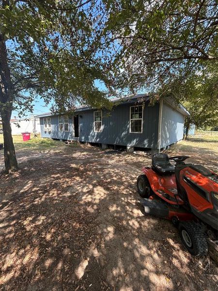 View of single story home