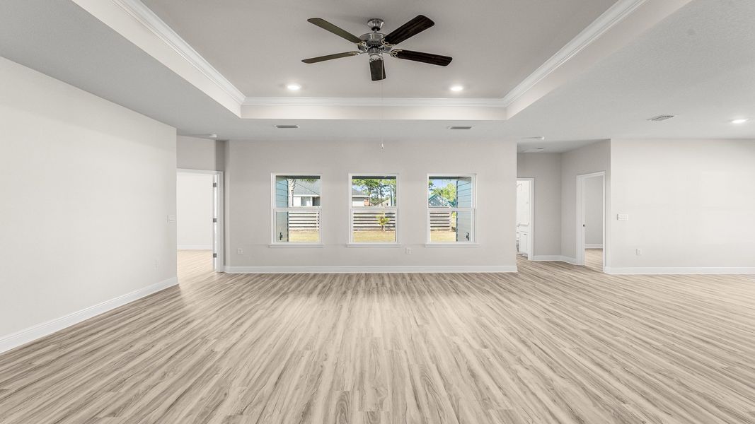 Representative unfurnished interior of a home built from the The Destin by D.R. Horton in Pine Creek and Heron Walk, Port St. Joe (Image 24).