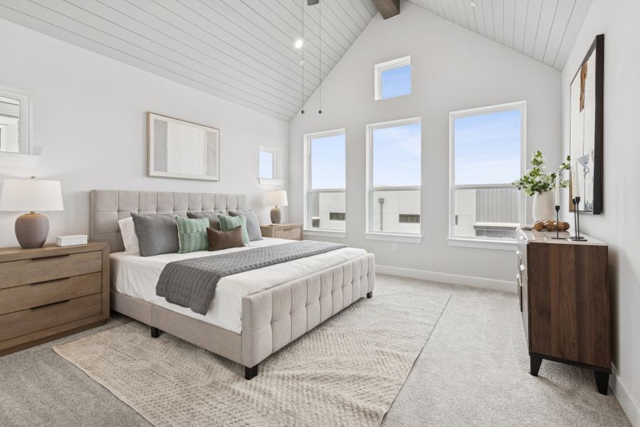 Furnished interior view inside a new home in The Twilight at Goodnight Ranch, Austin (Image 6).