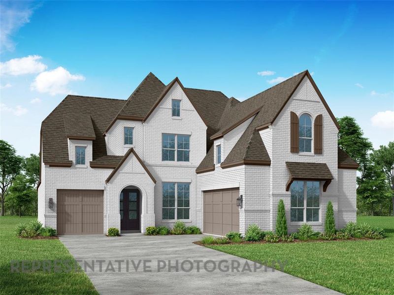 Front exterior of a new home in Quail Hollow: 62ft. lots, Rockwall, TX, highlighting curb appeal (Image 1). Front exterior of a new home in Quail Hollow: 62ft. lots, Rockwall, TX, highlighting curb appeal (Image 1).