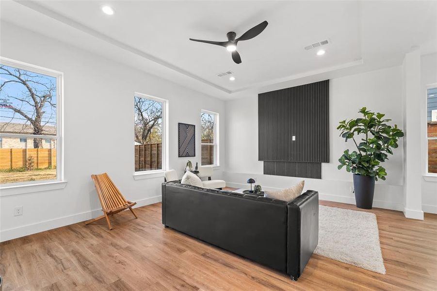 Furnished interior view inside a new home in , Dallas (Image 18). Furnished interior view inside a new home in , Dallas (Image 18).