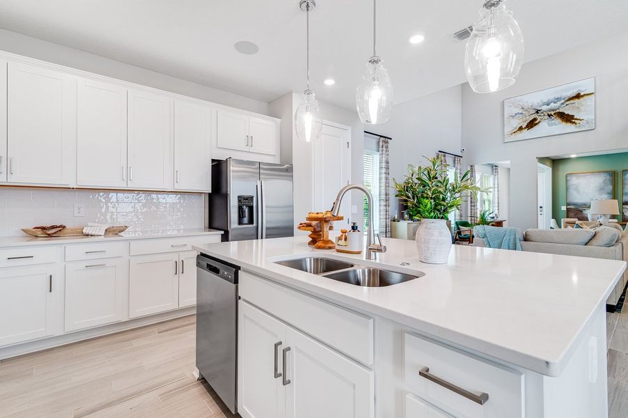 Furnished interior view inside a new home in The Waters at Center Lake Ranch, St. Cloud (Image 8).