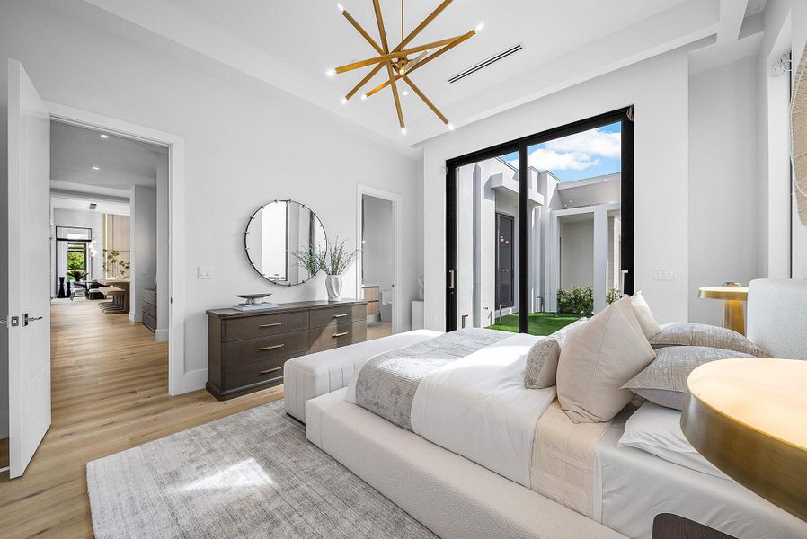 Furnished interior view inside a new home in , Delray Beach (Image 19).