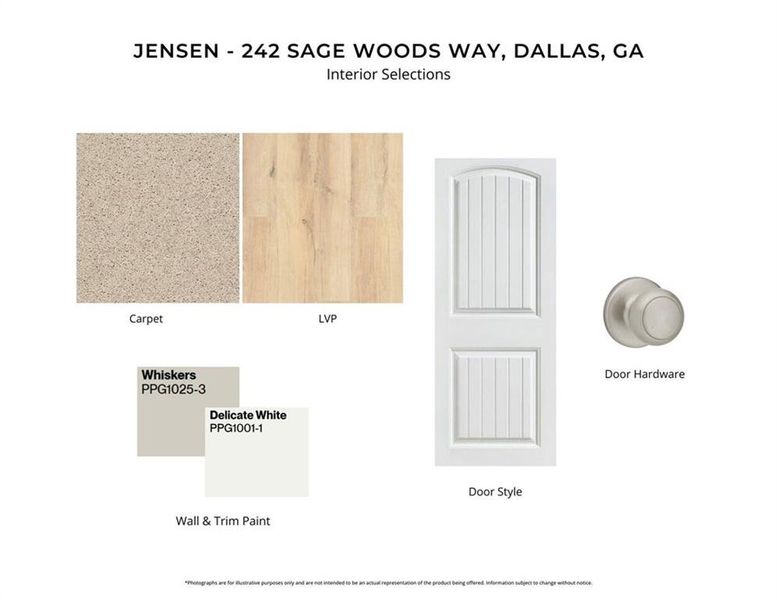 Sample of building materials used in homes in Sage Woods, Dallas (Image 3).