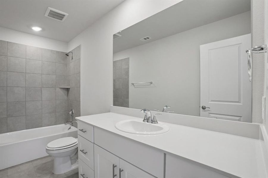 Furnished interior view inside a new home in Trails of Lavon - Spring Series, Lavon (Image 13).