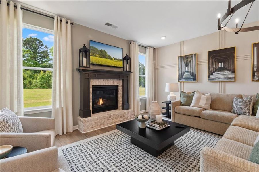 Furnished interior view inside a new home in Westwind Estates, Hampton (Image 43).