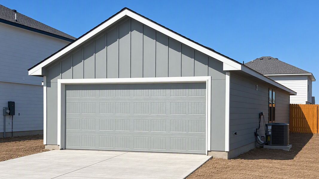 Front exterior of a new home in Pepper Creek Crossing, Temple, TX, highlighting curb appeal (Image 17).