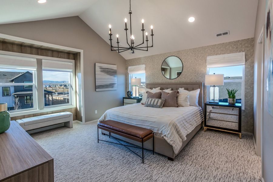 Representative furnished interior of a home built from the Twain by Hartford Homes in Trailside, Timnath (Image 11).