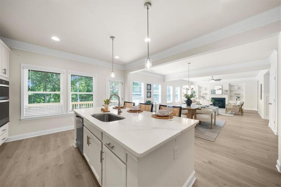 Furnished interior view inside a new home in River Rock, Ball Ground (Image 46).