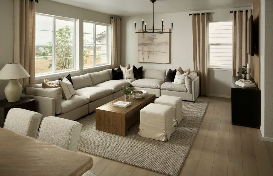 Representative furnished interior of a home built from the Arden by Pulte Homes in Cordovan, Longmont (Image 7).