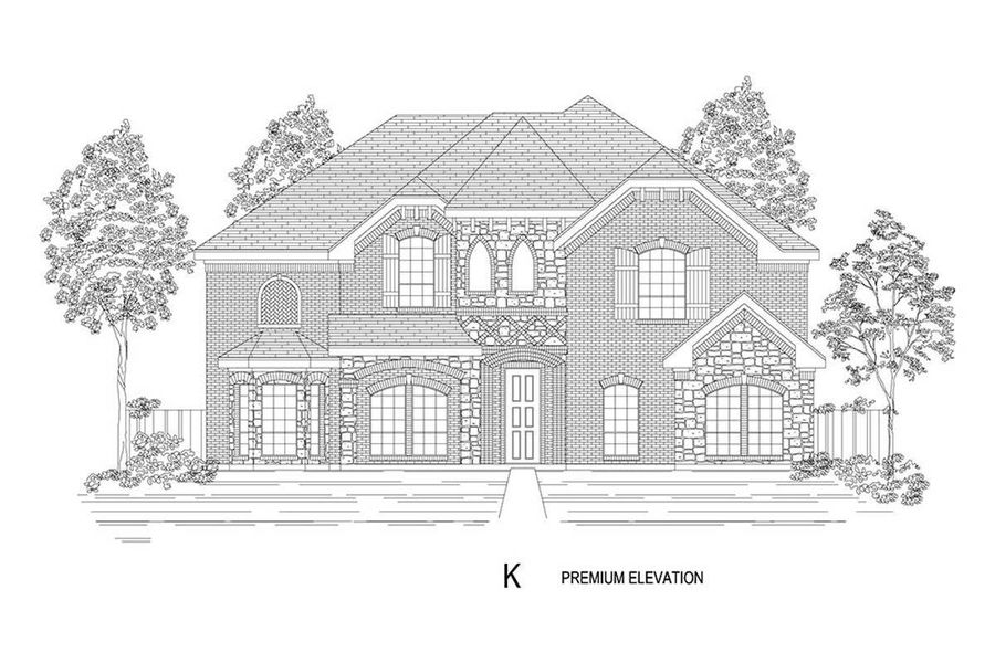 Representative rendering of the exterior for the Brentmoore FS by First Texas Homes (Image 12).