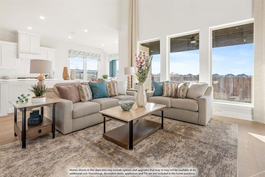 Furnished interior view inside a new home in ArrowBrooke, Aubrey (Image 33).