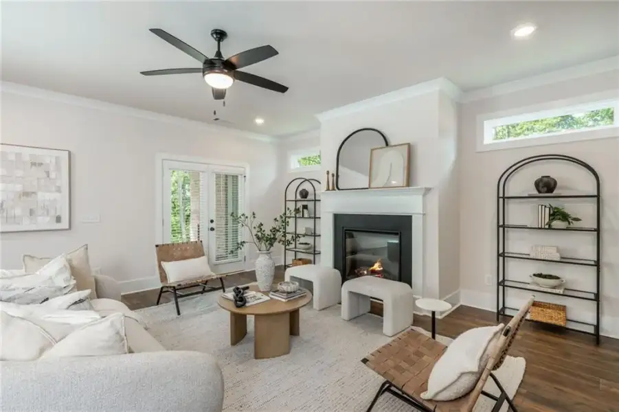 Furnished interior view inside a new home in , Flowery Branch (Image 59).