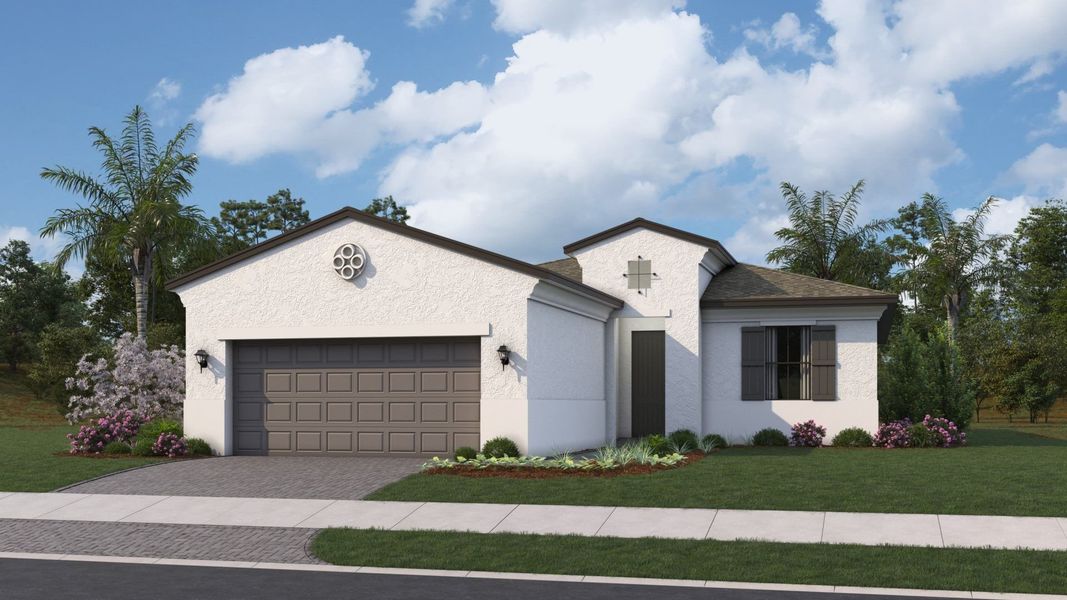 Spanish with Front Load Garage Spanish with Front Load Garage