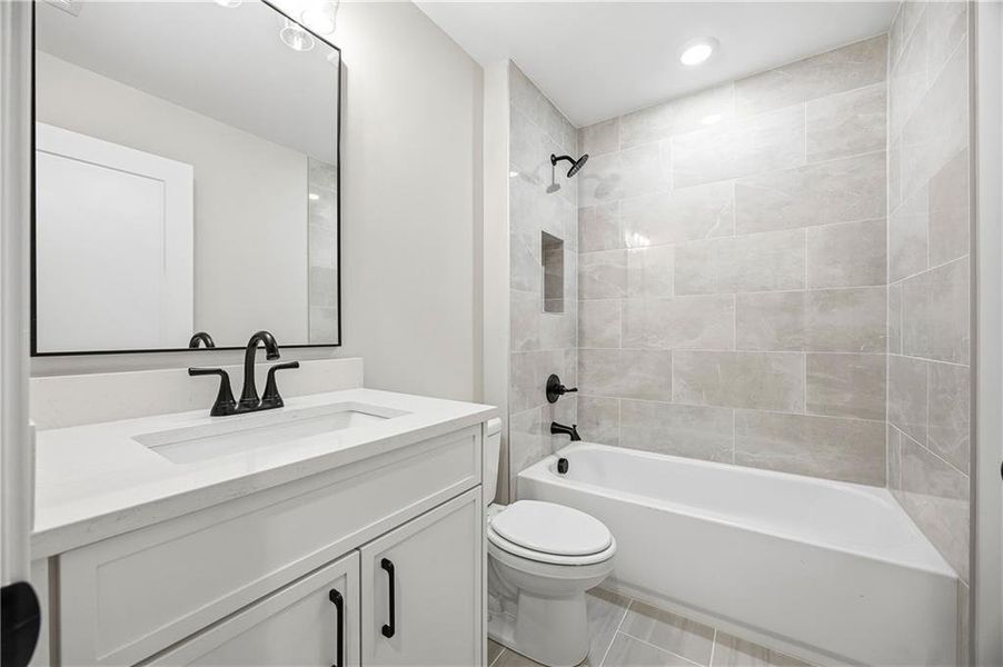 Furnished interior view inside a new home in Yellowstone Farms, Cumming (Image 26).
