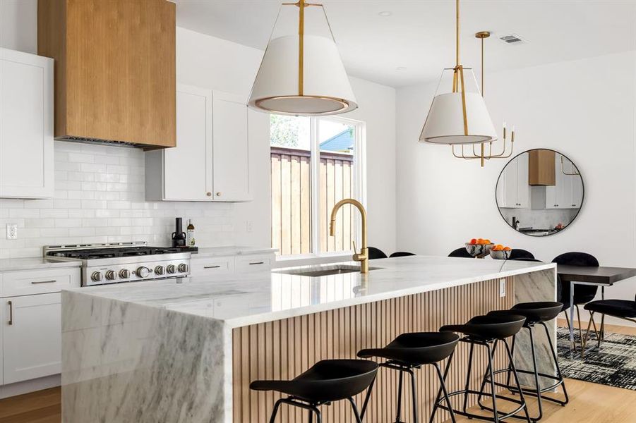 Furnished interior view inside a new home in , Dallas (Image 8).