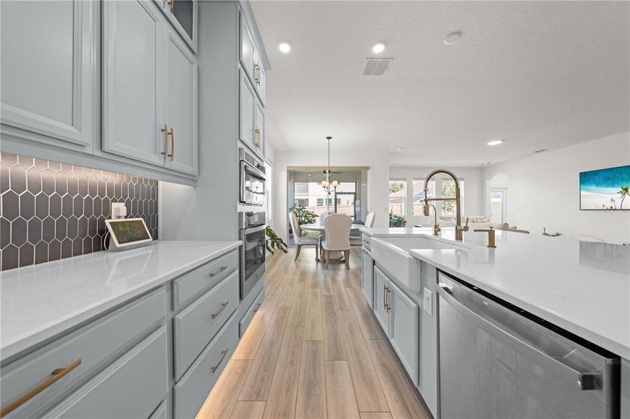 Furnished interior view inside a new home in Eden at Crossprairie, St. Cloud (Image 13).