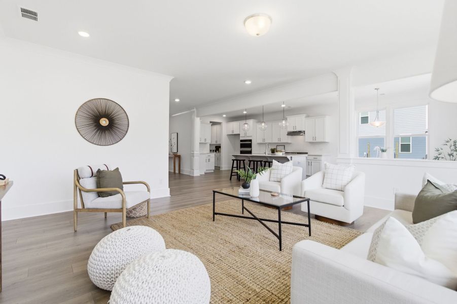 Furnished interior view inside a new home in Homecoming, Ravenel (Image 10).