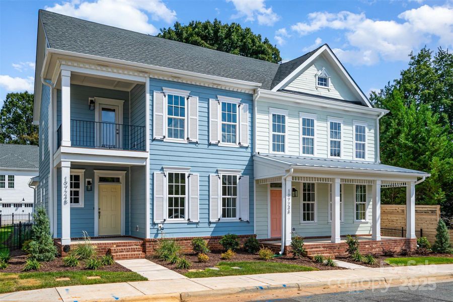 Front exterior of a new home in , Cornelius, NC, highlighting curb appeal (Image 20).