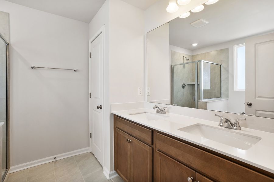 Furnished interior view inside a new home in Cambridge Reserve, Angier (Image 13).