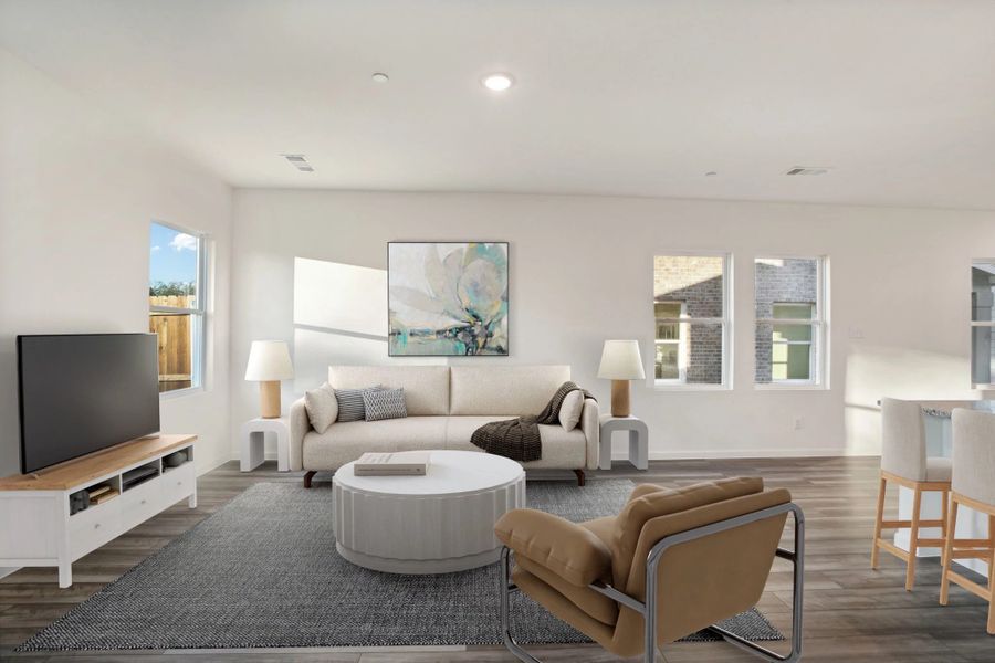 Representative furnished interior of a home built from the Crescent by Starlight Homes in Coyote Meadows, Anna (Image 5).