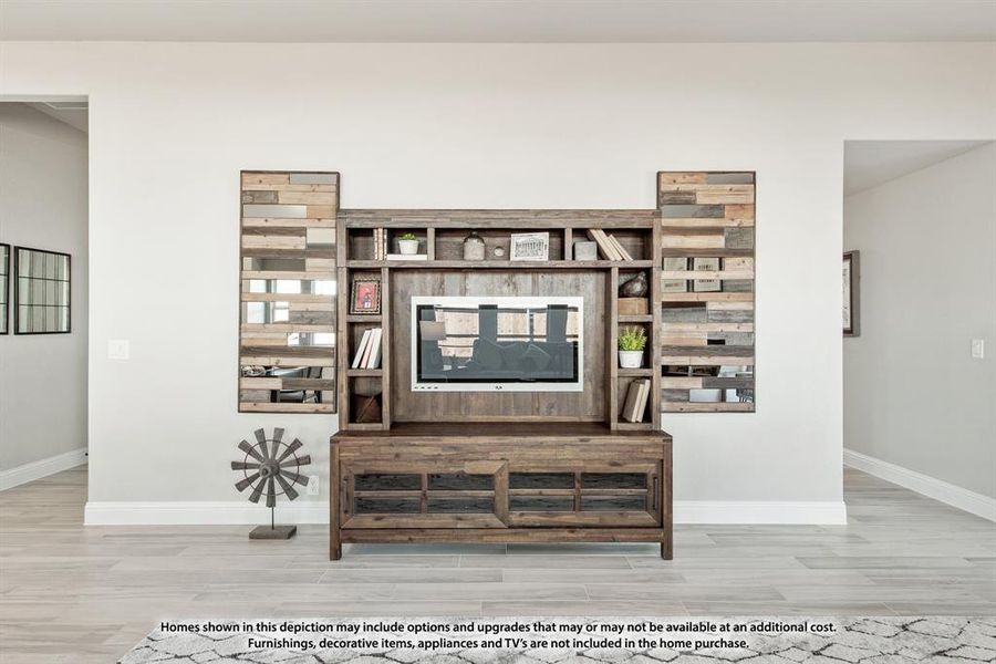 Furnished interior view inside a new home in Union Park, Little Elm (Image 18).