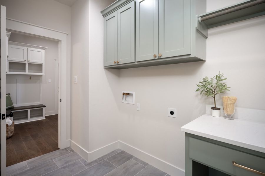 Representative furnished interior of a home built from the The Addison by Reece Homes in Pebble Creek, College Station (Image 39).