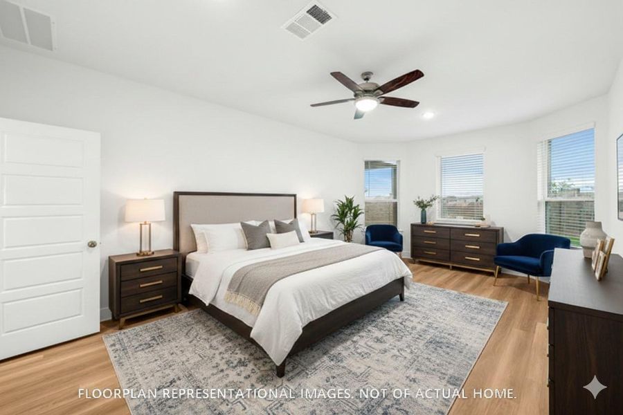 Furnished interior view inside a new home in Hallimore Ranch, Rosenberg (Image 15).