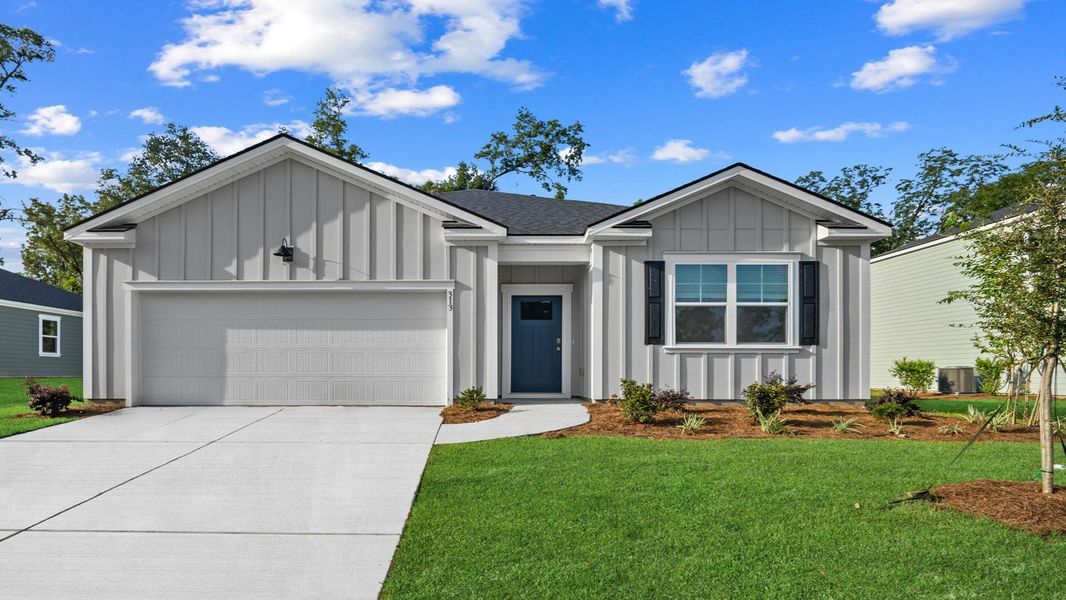 Representative exterior photo of a completed home built from the Cali by D.R. Horton in Fernhill Farms, Statesboro, GA (Image 2).