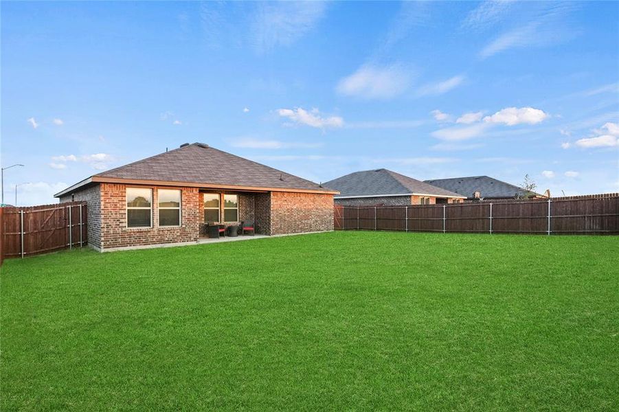 View of yard with a patio