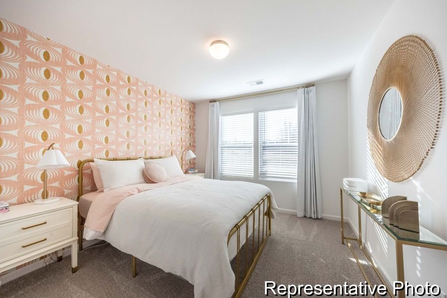 Furnished interior view inside a new home in Village Heights TH, Greensboro (Image 11).