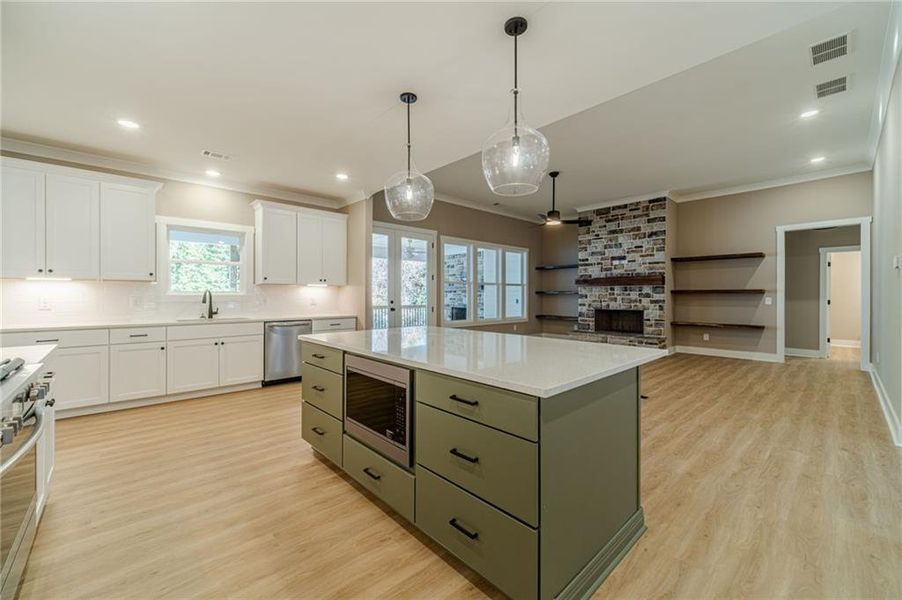 Furnished interior view inside a new home in , Monroe (Image 8).