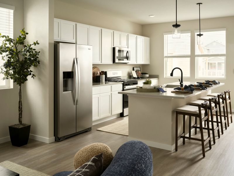 Furnished interior view inside a new home in Barefoot, Firestone (Image 3).