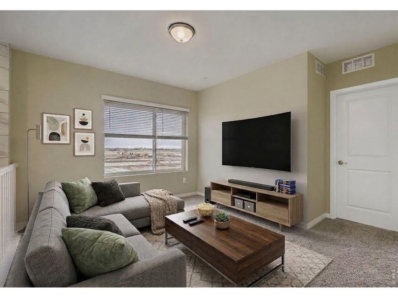 Furnished interior view inside a new home in Northfield, Fort Collins (Image 10). Furnished interior view inside a new home in Northfield, Fort Collins (Image 10).