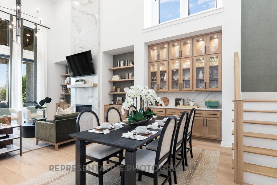 Furnished interior view inside a new home in Wolf Ranch, Georgetown (Image 32).
