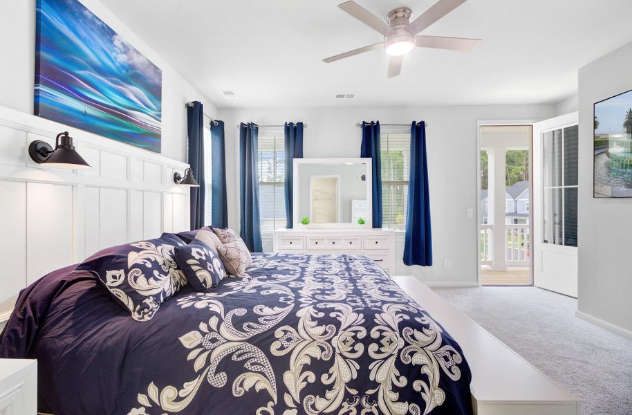 Furnished interior view inside a new home in Limehouse Village: Row Collection, Summerville (Image 36).
