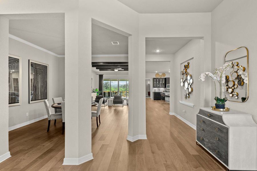 Representative furnished interior of a home built from the The Summerlin A by Davidson Homes LLC in Potranco Oaks, Castroville (Image 7).