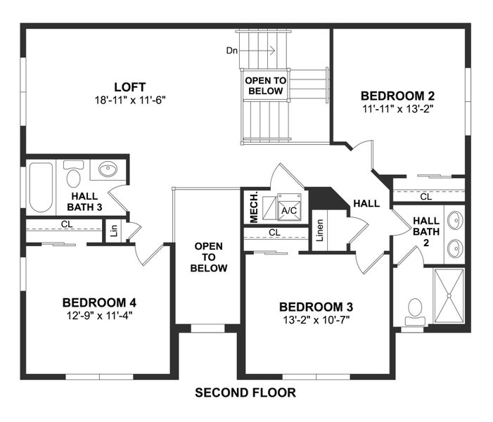 2D floor plan layout for the Santa Fe by K. Hovnanian® Homes in Horizon Isle, Winter Garden, FL (Image 5). 2D floor plan layout for the Santa Fe by K. Hovnanian® Homes in Horizon Isle, Winter Garden, FL (Image 5).