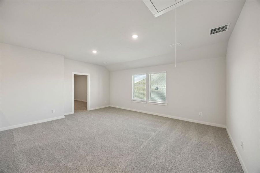 Game Room in the Wimbledon home plan by Trophy Signature Homes – REPRESENTATIVE PHOTO