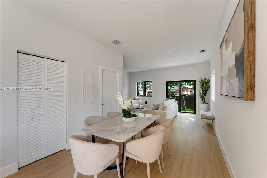 Furnished interior view inside a new home in , Miami (Image 28).