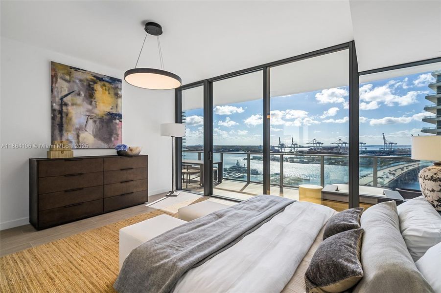 Furnished interior view inside a new home in , Miami Beach (Image 6).