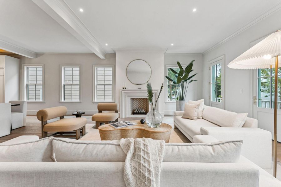 Furnished interior view inside a new home in , Charleston (Image 11).
