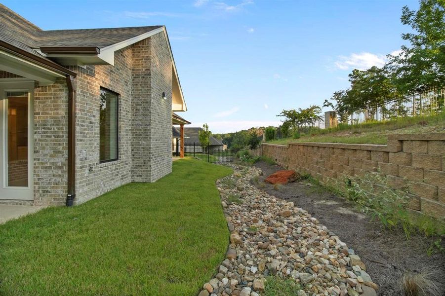 Exterior details and patio area of a home in , Tyler (Image 26).