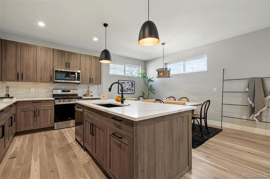 Furnished interior view inside a new home in , Denver (Image 8). Furnished interior view inside a new home in , Denver (Image 8).