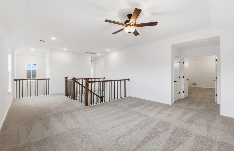Spacious, unfurnished interior of a new home in Saddleback at Santa Rita Ranch, Liberty Hill (Image 22). Spacious, unfurnished interior of a new home in Saddleback at Santa Rita Ranch, Liberty Hill (Image 22).