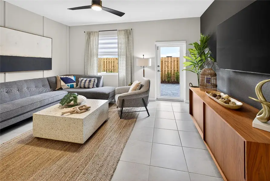 Furnished interior view inside a new home in Acacia Groves, Miami (Image 6). Furnished interior view inside a new home in Acacia Groves, Miami (Image 6).