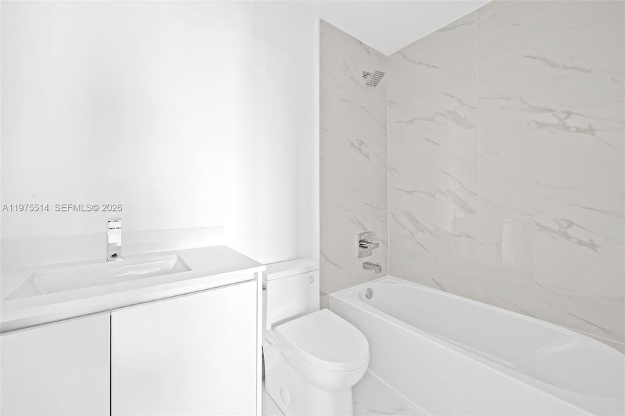 Furnished interior view inside a new home in , Miami (Image 18).